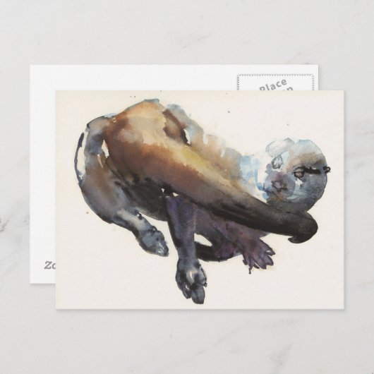 Otter Study I - Talisker Briefkaart (Voorkant / Achterkant)