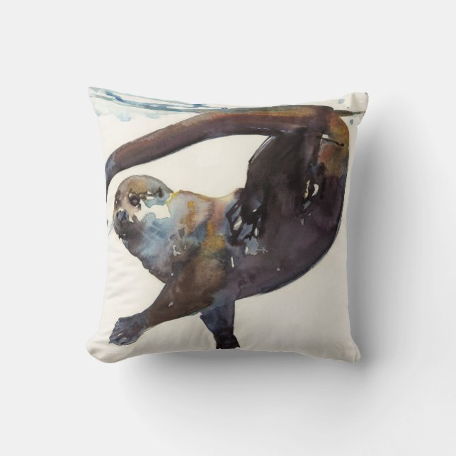 Otter Study II - 'Talisker' Kussen (Voorkant)