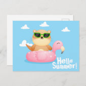 Otter Summer Briefkaart (Voorkant / Achterkant)
