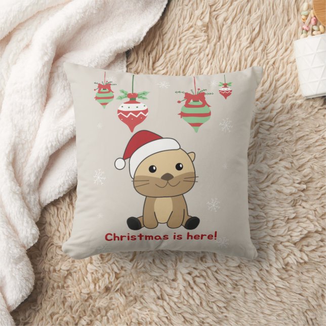 Otter Throw Pi Kussen (Deken)