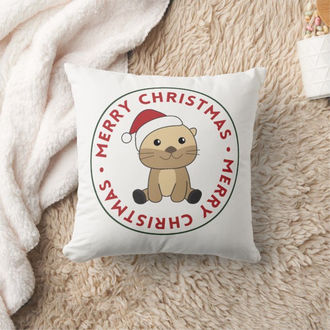 Otter Throw Pi Kussen (Deken)