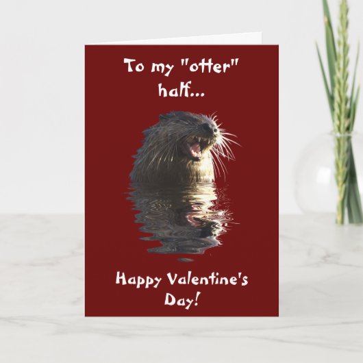 OTTER VALENTIJNSDAG KAART (Voorkant)