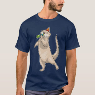 Otter verjaardagsfeesthoorn t-shirt