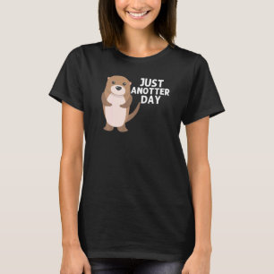 Otter voor vrouwen Aquatic Pup Weasel River Anima T-shirt