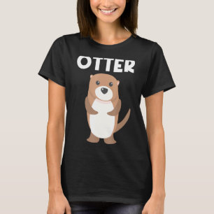 Otter voor vrouwen Aquatic Pup Weasel River Anima T-shirt