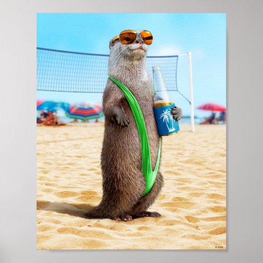 Otter Wearing Mankini Poster (Voorkant)