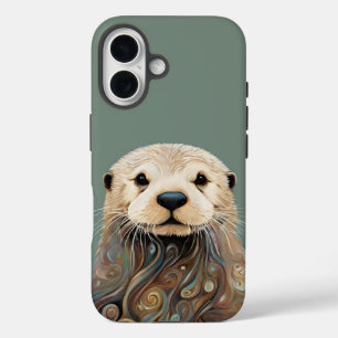 otter wildlife iPhone 16 hoesje