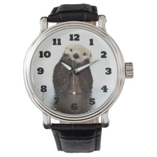 Otter Wildlife Image Horloge