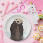 Otter Wildlife Image Papieren Bordje (Feest)