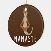 Otter Yoga Keramisch Ornament (Links)