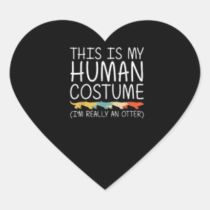 ottergift Andere Halloween menselijk kostuum DIY Hart Sticker
