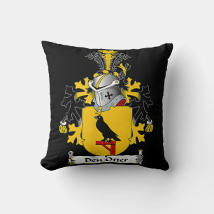 ottergift   Den Otter Wapenschild - Family Crest Kussen