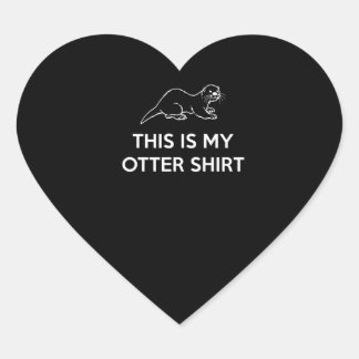 ottergift | Dit is mijn Otter shirt Hart Sticker