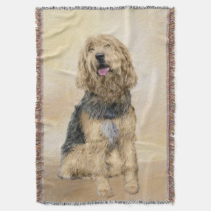 Otterhondschildering - Kute Original Dog Art Deken