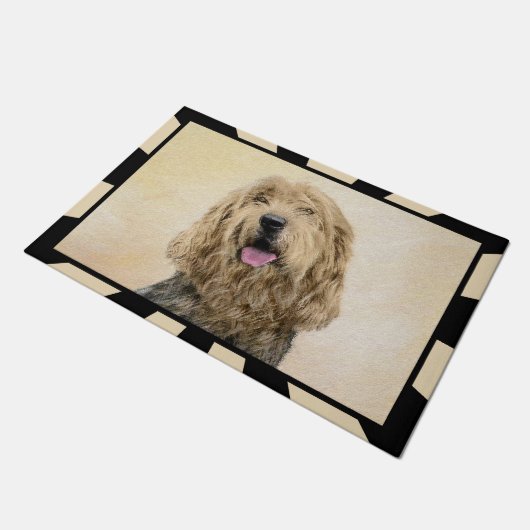 Otterhondschildering - Kute Original Dog Art Deurmat (Schuin)