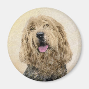 Otterhondschildering - Kute Original Dog Art Magneet