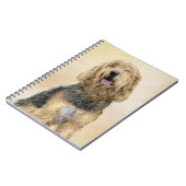 Otterhondschildering - Kute Original Dog Art Notitieboek (Linkerzijde)