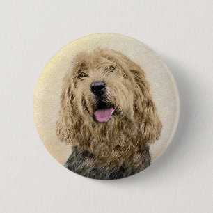 Otterhondschildering - Kute Original Dog Art Ronde Button 5,7 Cm