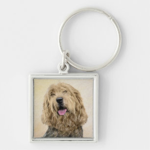 Otterhondschildering - Kute Original Dog Art Sleutelhanger