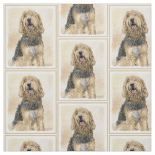 Otterhondschildering - Kute Original Dog Art Stof