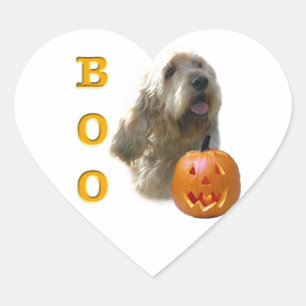 Otterhound Halloween BOO Hart Sticker