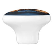 Otterhound in een kerstmuts keramische knop (Zijkant)