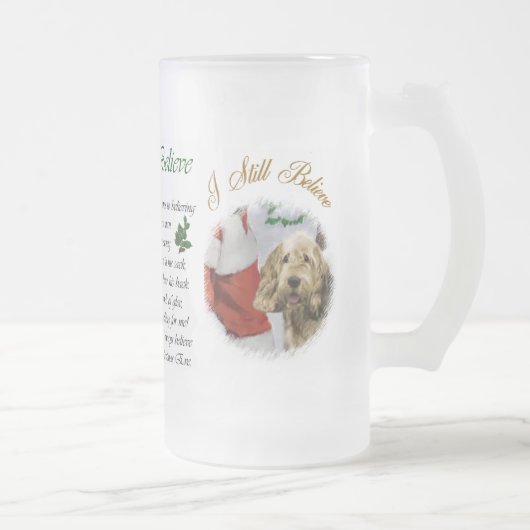 Otterhound kerstcadeaus matglas bierpul (Rechts)