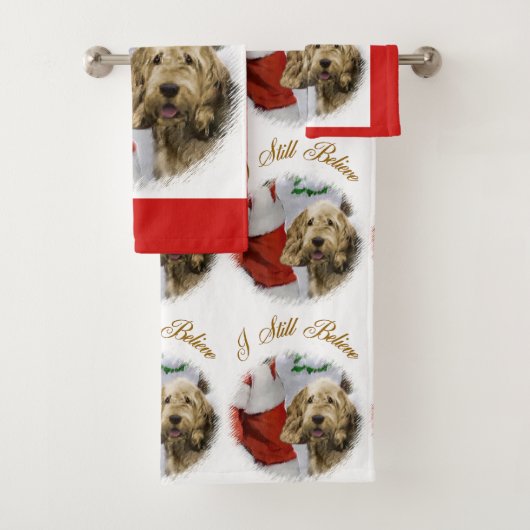 Otterhound Kerstmis Bad Handdoek (Insitu)