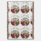 Otterhound Kerstmis Deken (Voorkant Verticaal)