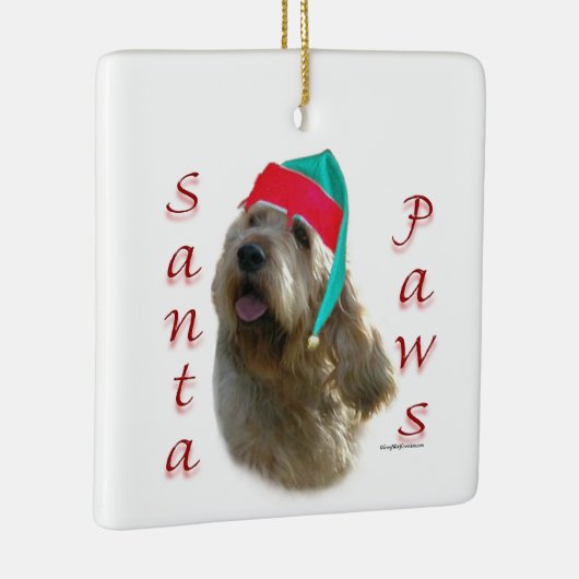 Otterhound Santa Paws Keramisch Ornament (Rechts)