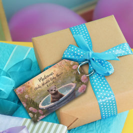 Otterlijk Adorable Baby Shower Magneet Cadeaulabel