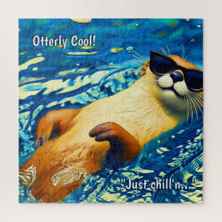 Otterlijk Lekker! - Rivierotter Grappig Ontwerp Legpuzzel