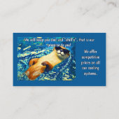 Otterlijk Lekker! - Rivierotter Grappig Ontwerp Visitekaartje (Achterkant)