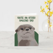 Otterlijk Verjaardagsfeest voor Vader Vaderdag Kaart (Gele Bloem)