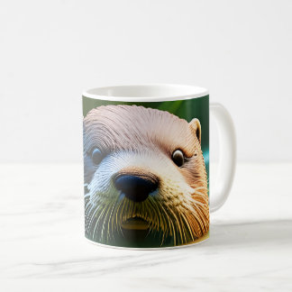 Otterly Adorable - AI Fantasy Digital Art Print  Koffiemok