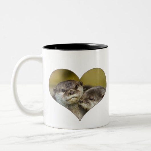 Otterly In Love Deux Tone Coffee Mug (Gauche)