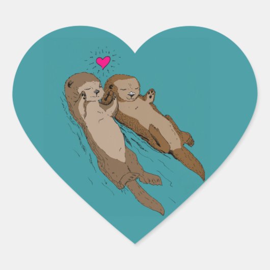 Otterly in Love Sticker (Voorkant)
