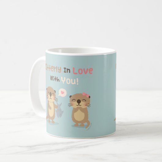 Otterly mignon dans l'amour avec vous tasse de (Devant gauche)