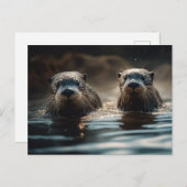 Otters Briefkaart (Voorkant / Achterkant)