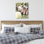 OTTERS CANVAS AFDRUK (Insitu (Slaapkamer))