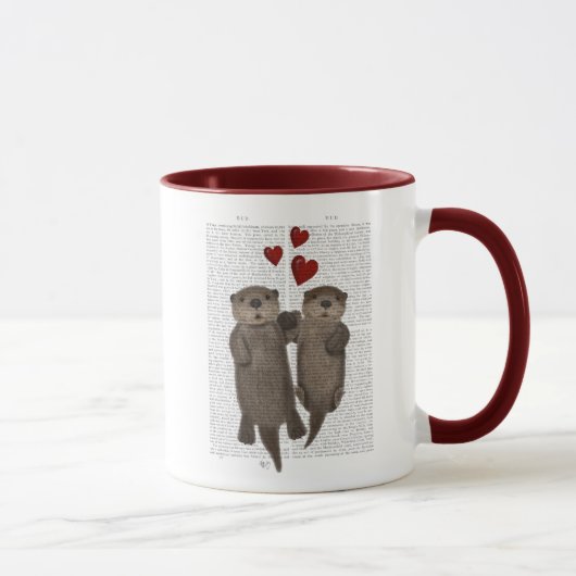 Otters Holding Hands Mok (Rechts)