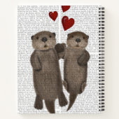 Otters Holding Hands Notitieboek (Achterkant)