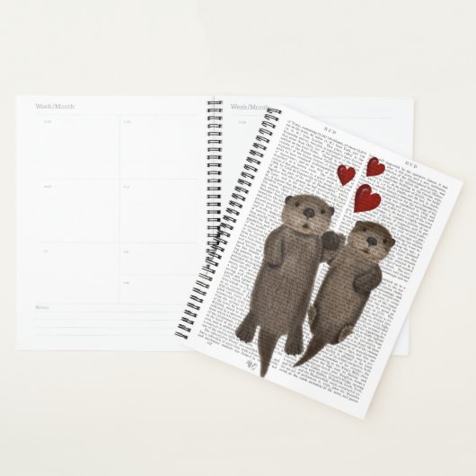 Otters Holding Hands Planner (Display)