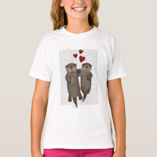 Otters Holding Hands T-shirt
