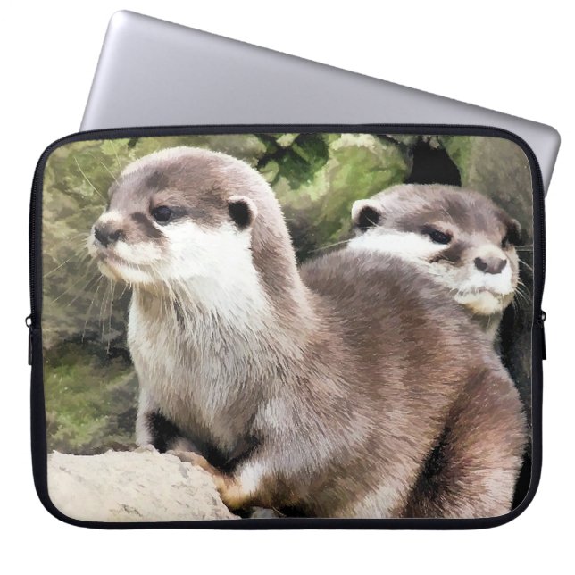 OTTERS LAPTOP SLEEVE (Voorkant)