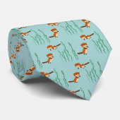 Otters Swimming Stropdas (Opgerold)