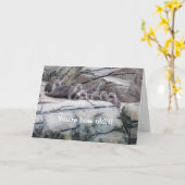 Otters verjaardagskaart kaart (Gele Bloem)