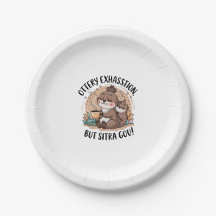 Ottery Expression Schattigee luiheid en Baby Papieren Bordje