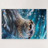 otterzwemmen legpuzzel (Horizontaal)