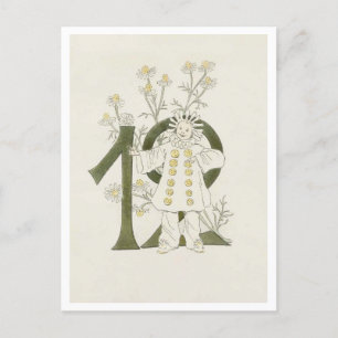  Ottilia Adelborg Bloemgetal - 12 Briefkaart